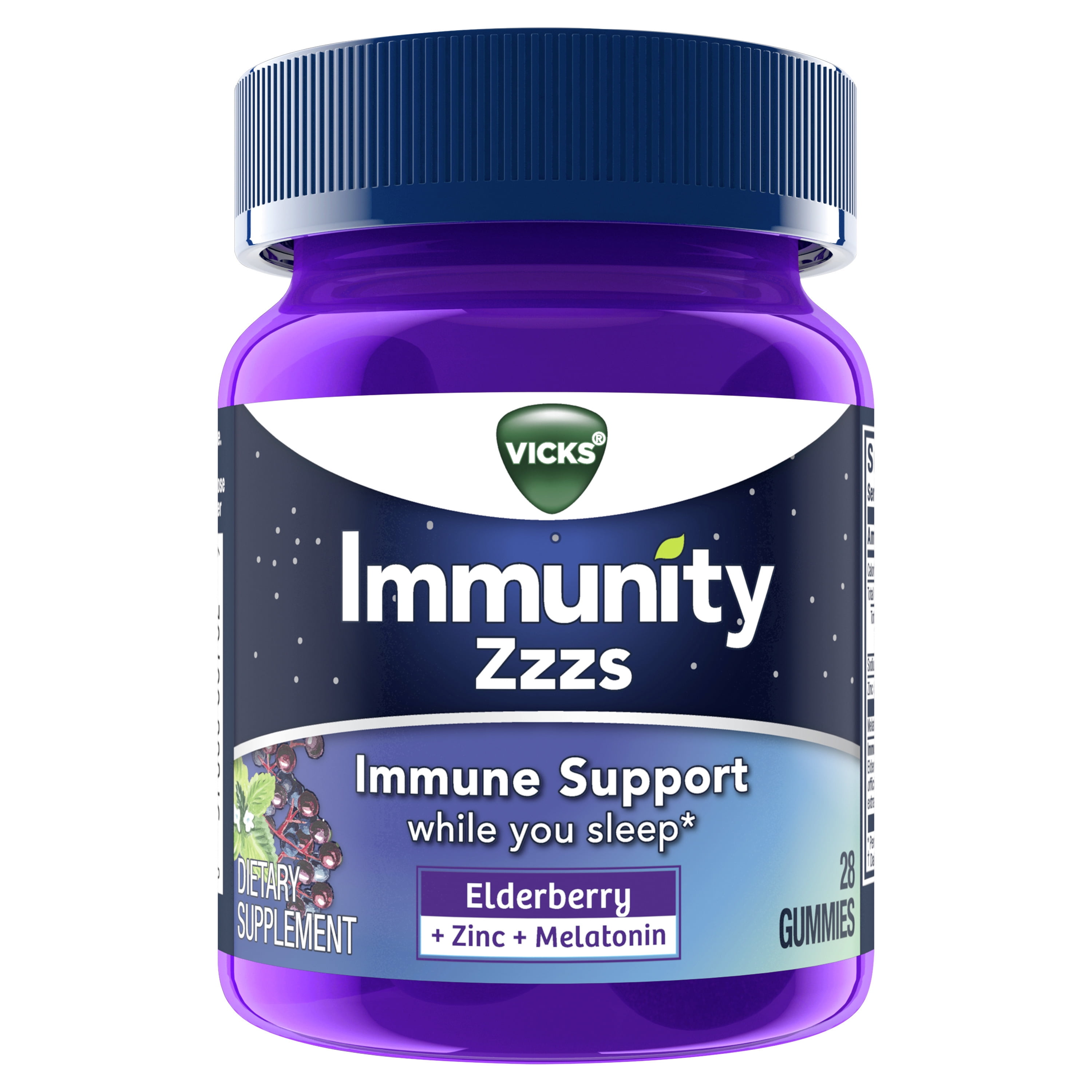 Vicks Immunity Zzzs Immune Support Gummies, 28 count â with Antioxidant