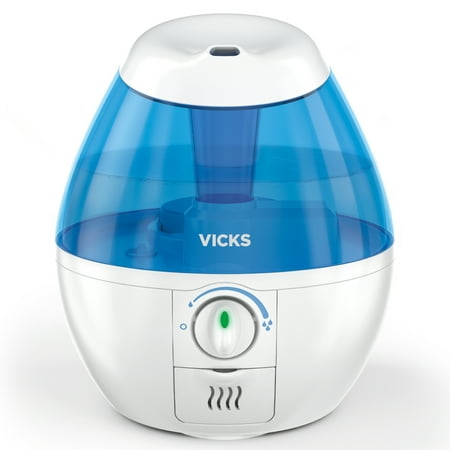 Vicks Mini Filter-Free Cool Mist Humidifier, 250 sq ft, White, VUL520W