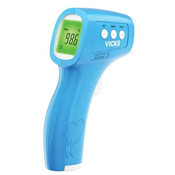 Vicks Non Contact Infrared Body Thermometer, VNT275US, Blue/White