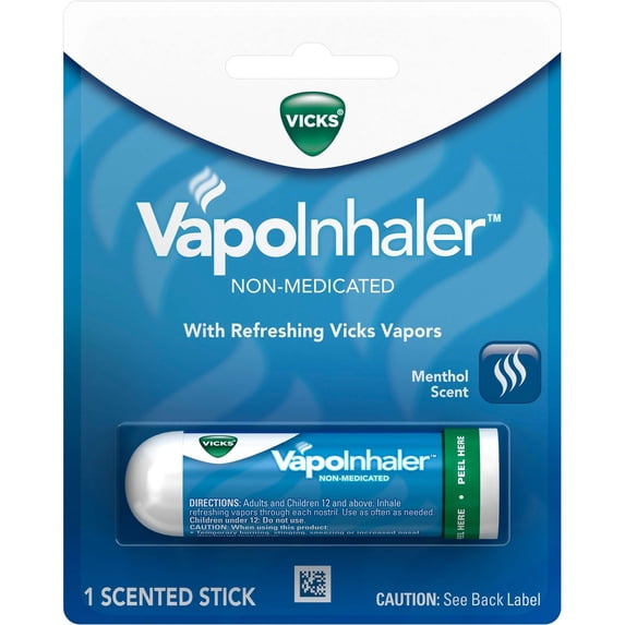Vicks Non-Medicated Vapo-Inhaler 0.2ml per Tube 5 Pack
