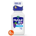 thumbnail image 1 of Vicks NyQuil Kids Cold + Cough Syrup, Childrens Cold Medicine, No Artificial Dyes, Grape, 6 Fl oz, 1 of 13