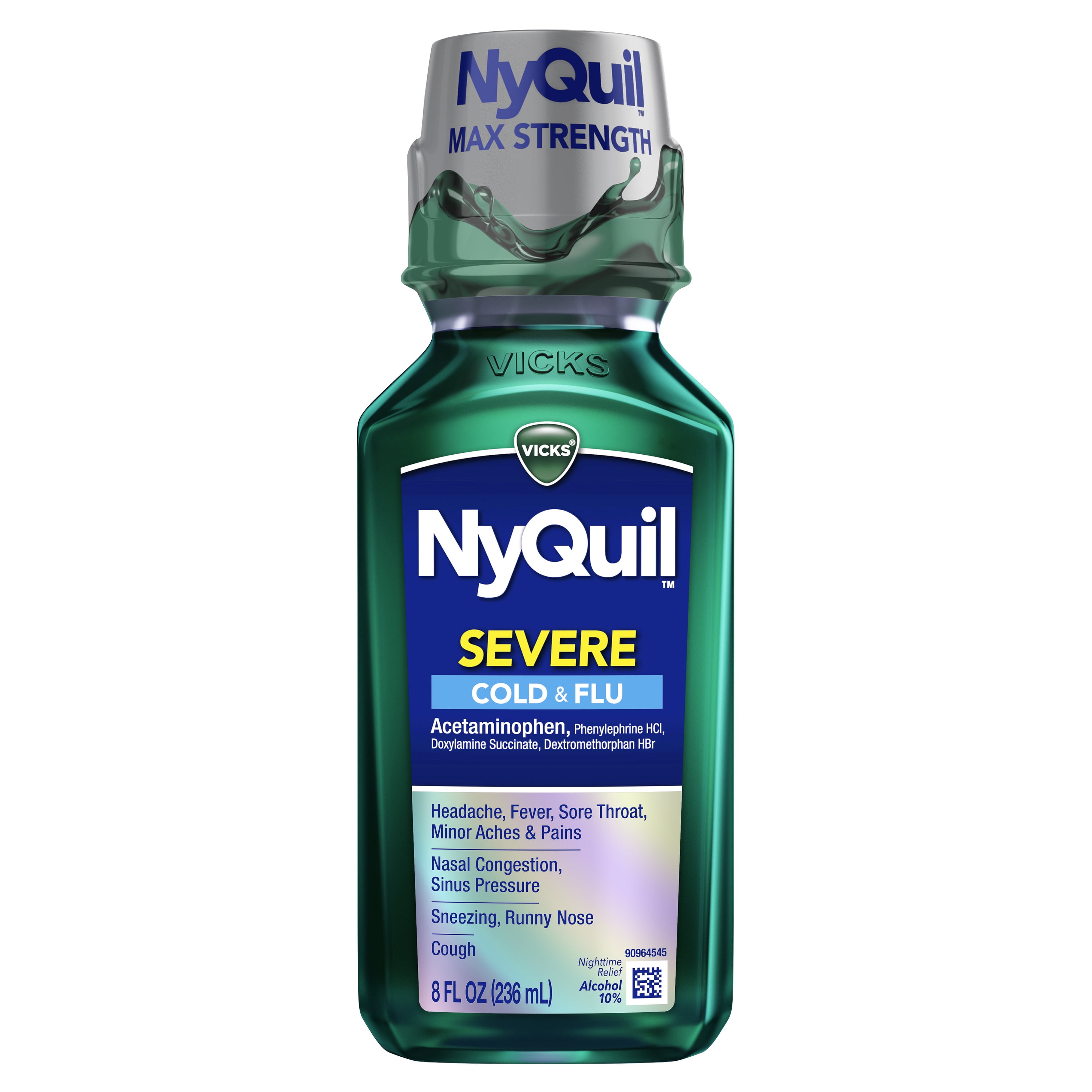 Vicks NyQuil Severe Max Strength Cold Cough Flu Medicine 8 Fl Oz vicks-nyquil-severe-max-strength-cold-cough-flu-medicine-8-fl-oz