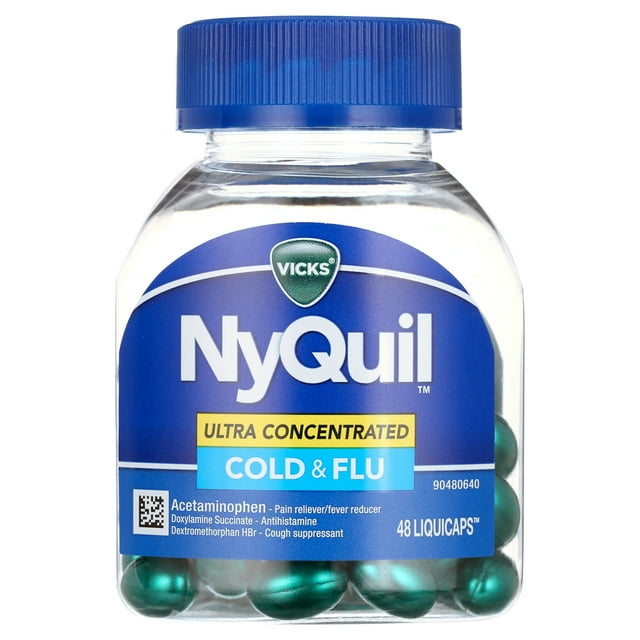 Vicks NyQuil Ultra Concentrated Liquicaps, overtheCounter Medicine