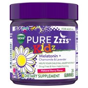 Vicks PURE Zzzs Kidz Gummies - Melatonin + Chamomile & Lavender (Pack of 14)