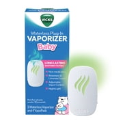 Vicks Baby Waterless Plug-in Vaporizer with Night-Light & 4 Bonus Vapopads