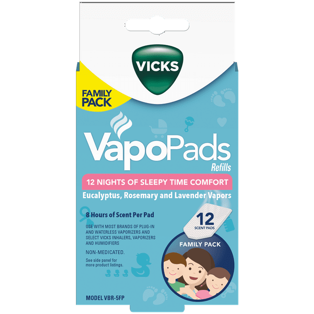 Vicks Pediatric VapoPads 12 Pack, VBR5FP