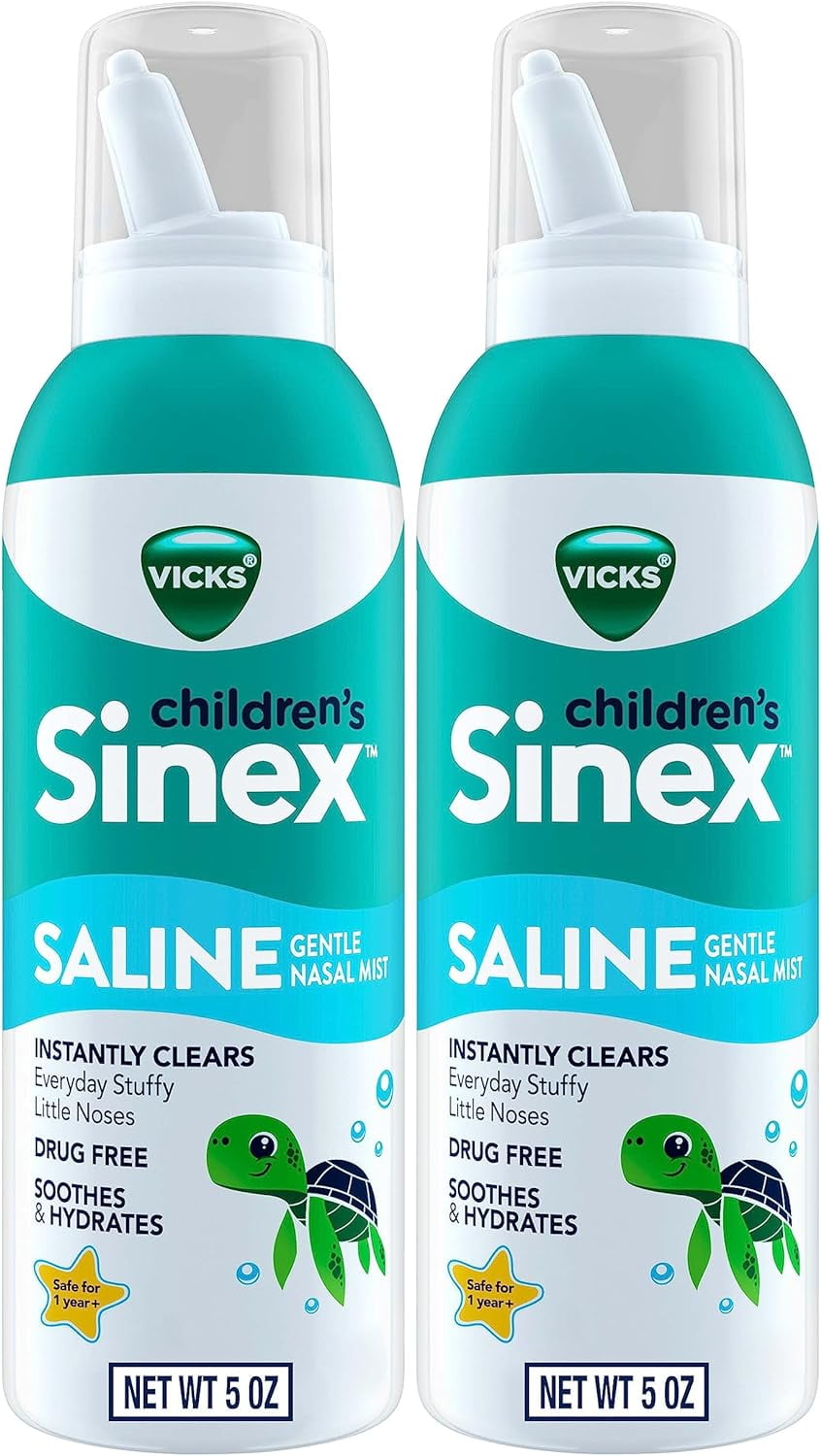 Vicks Sinex, Children's Saline Nasal Spray, Drug Free Ultra Fine Mist