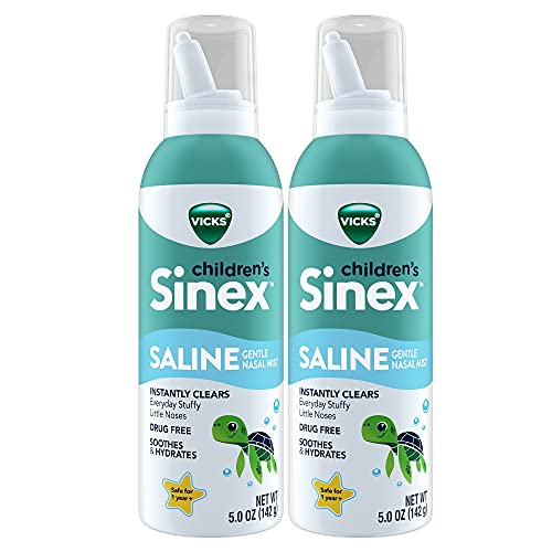 Vicks Sinex, Children's Saline Nasal Spray, Drug Free Ultra Fine Mist