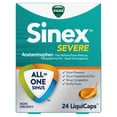 thumbnail image 1 of Vicks Sinex Severe Liquicaps, All-in-One, 24 Count, 1 of 12