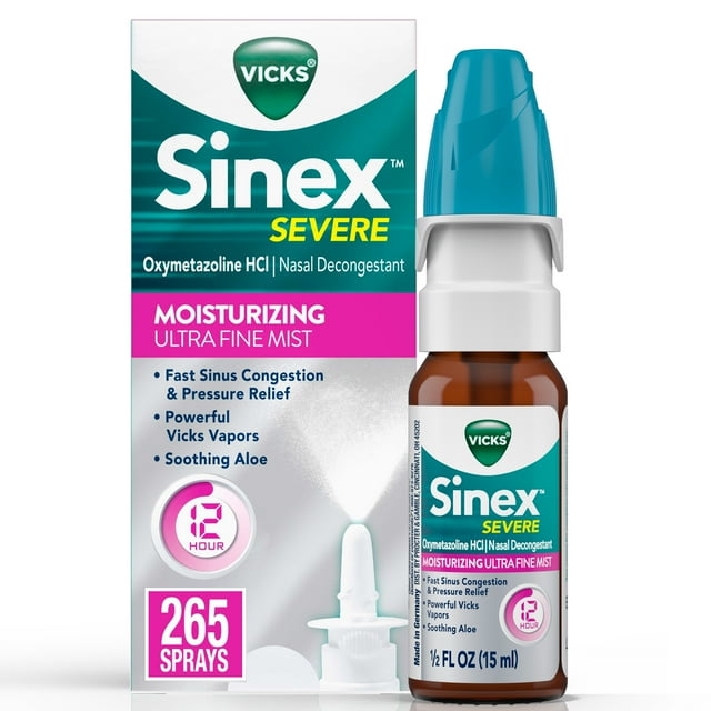 Vicks Sinex Severe Moisturizing Ultra Fine Nasal Mist with Aloe for