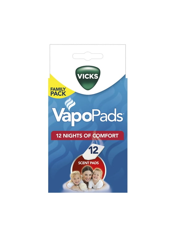 Vicks Soothing Menthol VapoPads, Sinus or Allergy Relief, 12 Pack, VSP19-FP