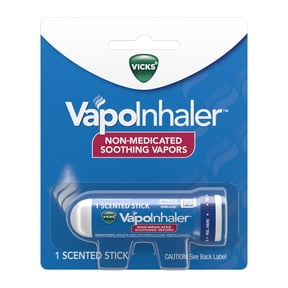 Vicks VapoInhaler Portable Nasal Inhaler, Non-Medicated, 1 Scented Stick