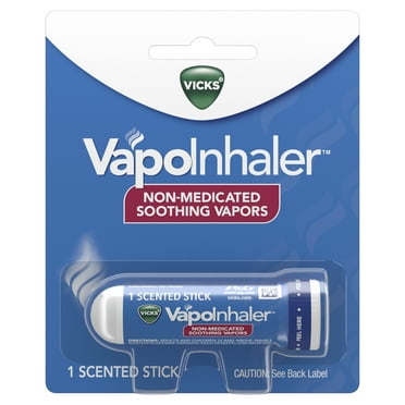 Vicks Vapoinhaler Portable Nasal Inhaler, Menthol Scent 1 Count, Non-Medicated Vapor Inhaler