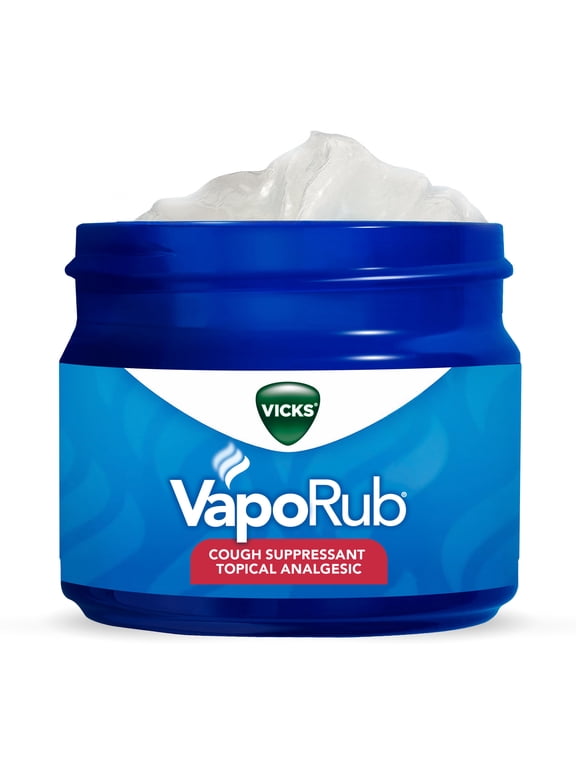 VapoRub Topical Chest Rub and Analgesic Ointment, Cough Medicine for Cough Relief, 1.76 oz