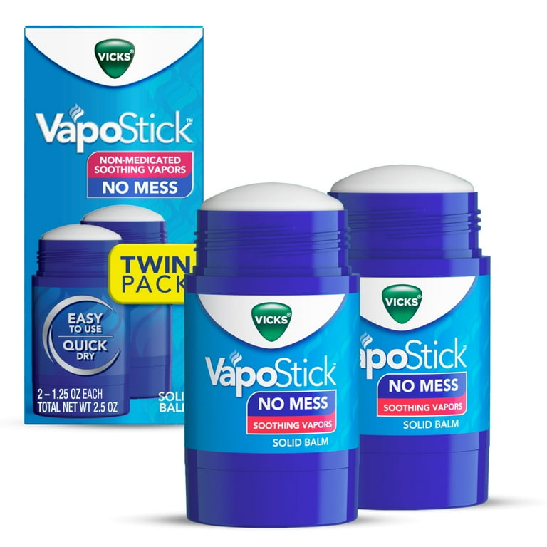 Vicks Vapo Stick No Mess Balm with Menthol Scent, Non