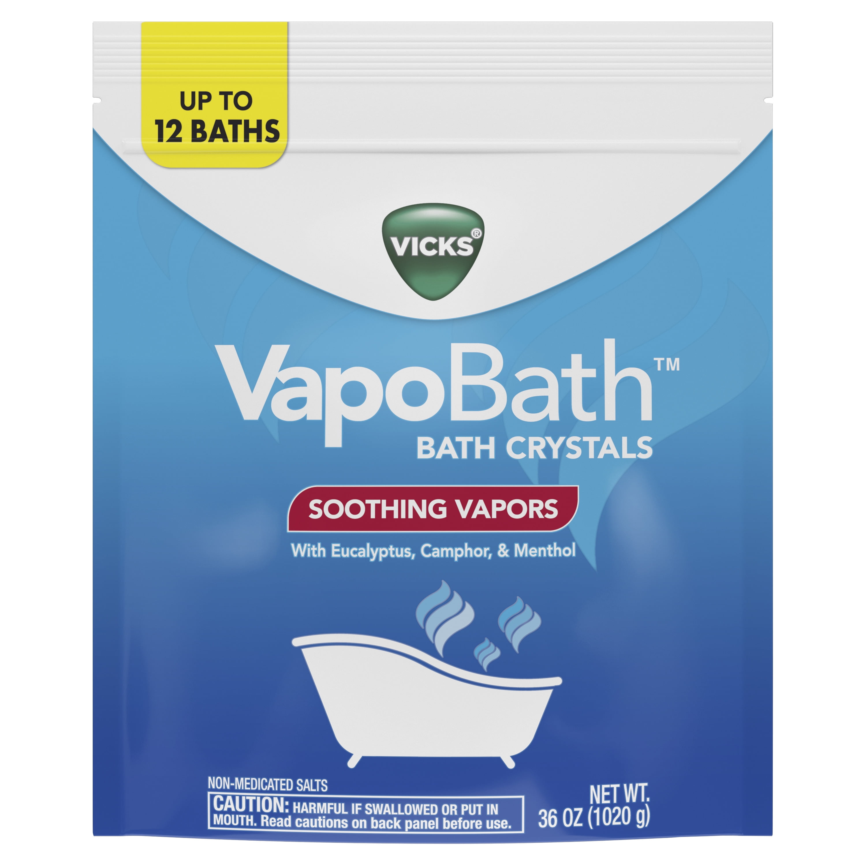 Vicks VapoBATH 36 oz Powerful Soothing Bath Crystals with VapoRub
