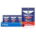 thumbnail interactive-video image 1 of (9 pack) Vicks VapoDrops Cough Drops for Cough and Sore Throat Relief, Cherry, 50 count, 1 of 12