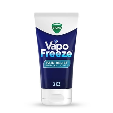 Vicks VapoFreeze Topical Pain Relief Cream, Menthol Pain Reliever for Body Aches and Pains, 3 oz
