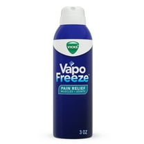Vicks VapoFreeze Topical Pain Relief Spray, Menthol Pain Reliever for Body Aches and Pains, 3 oz