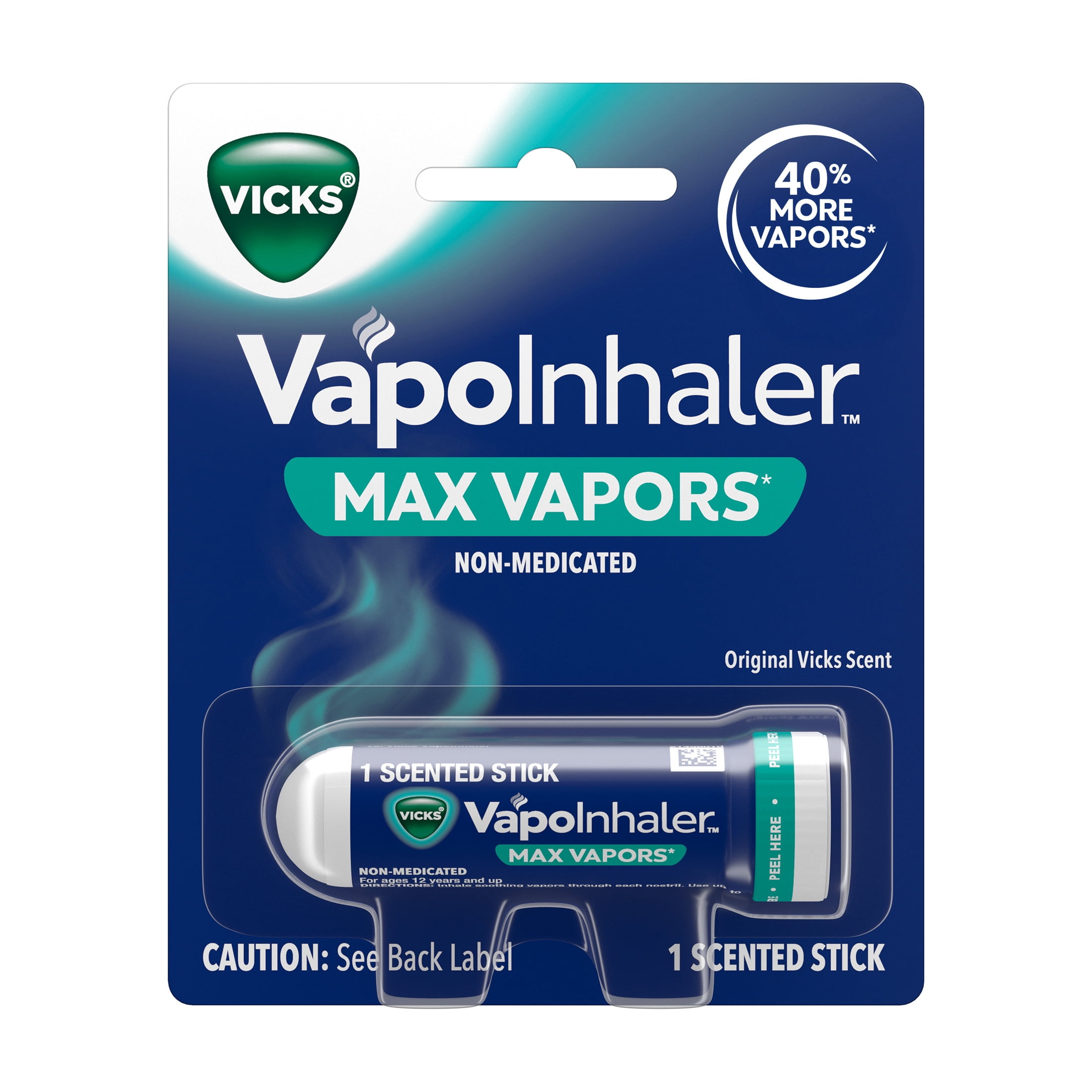 Vicks VapoInhaler MAX Soothing Non-Medicated Vapor Inhaler Menthol Scent, 1 Count