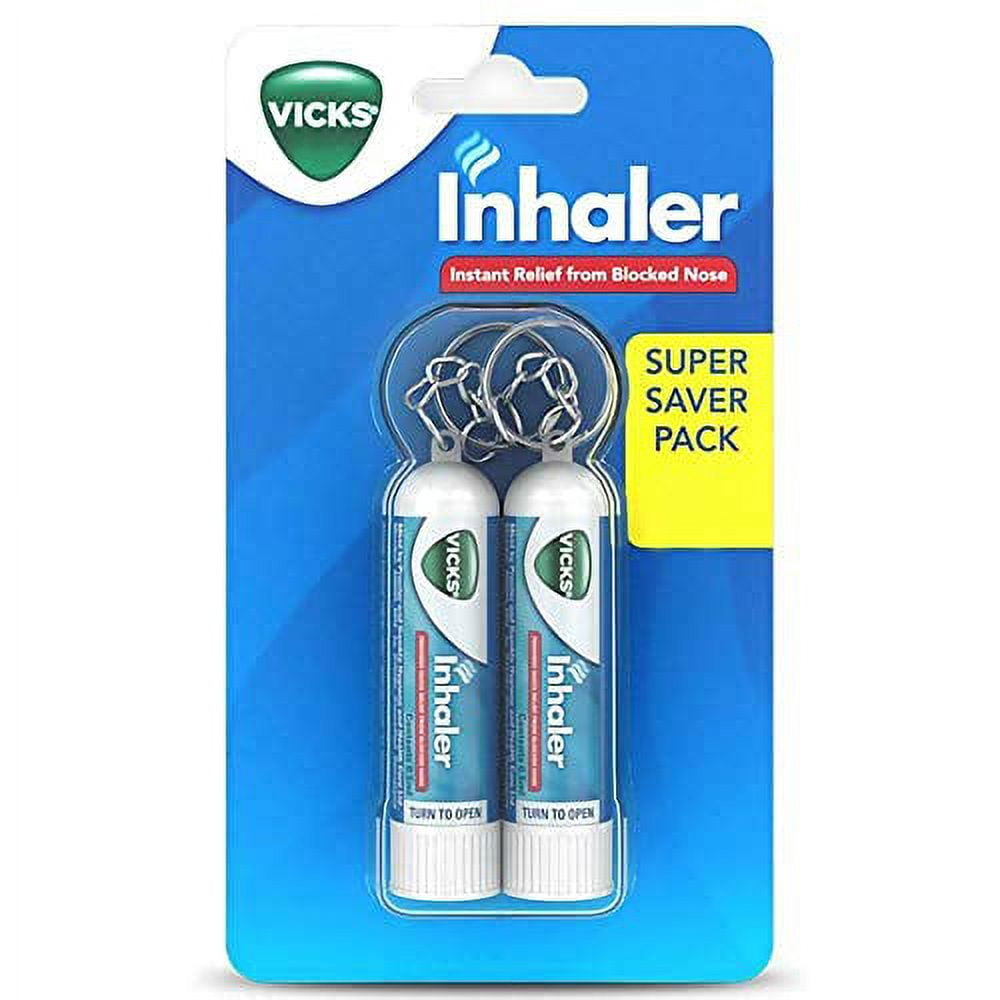 Vicks VapoInhaler Menthol Scent - 1 each, Pack of 2