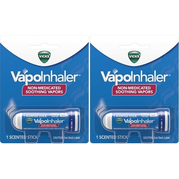 Vicks VapoInhaler Menthol Scent - 1 each, Pack of 2