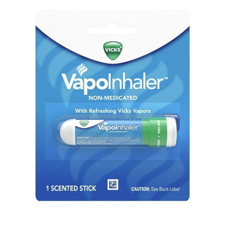 Vicks VapoInhaler Portable Nasal Inhaler, 1 Ct (Pack of 16)