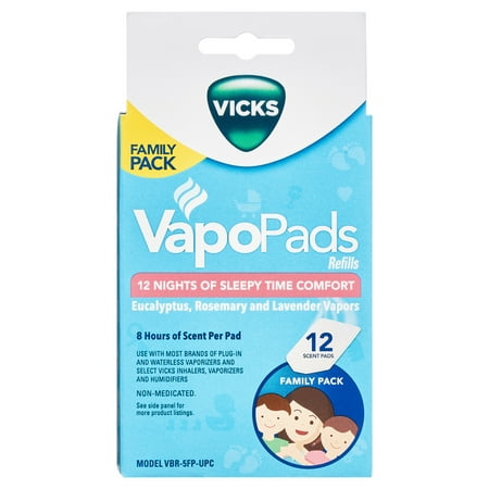 Vicks VapoPads Refill Scent Pads, 12 Ct, Family Pk