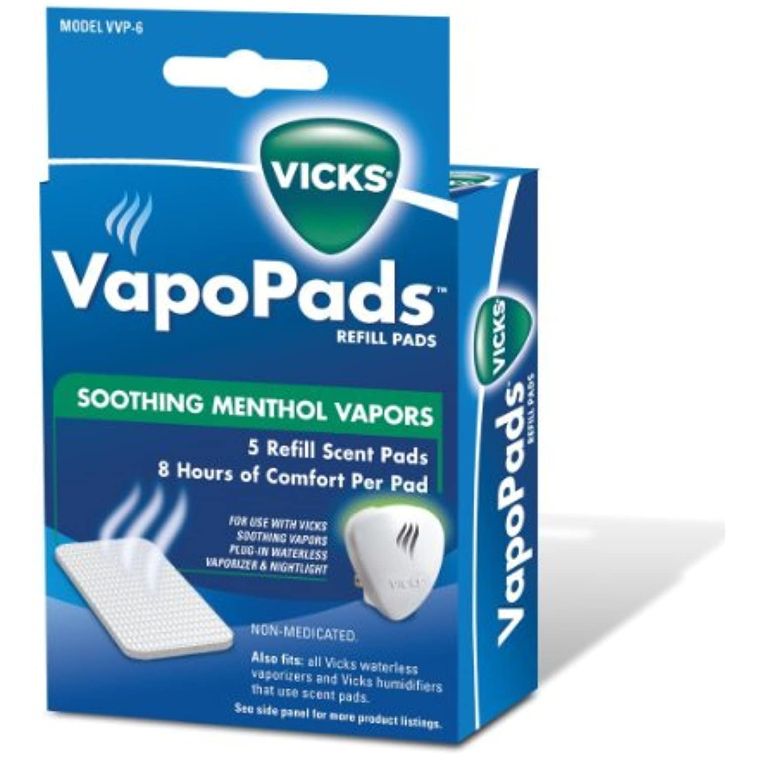 Vicks VapoPads for Vicks Humidifiers, 6 Pack, VVP6V