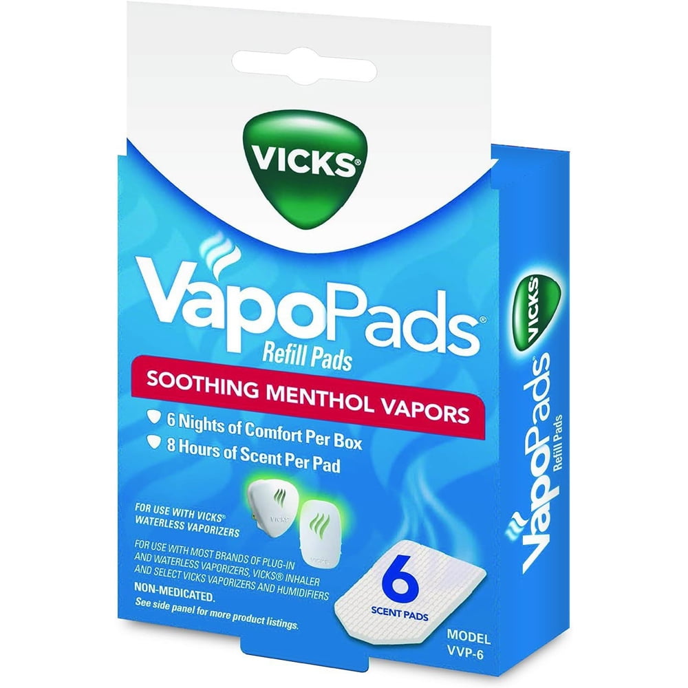 Vicks VapoPads for Vicks Humidifiers, 6 Pack, VVP-6-V