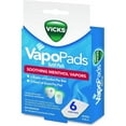 Vicks VapoPads for Humidifiers, 6 Pack with Soothing Menthol Vapor, VVP6V