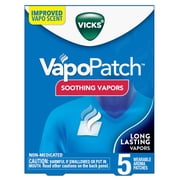 Vicks VapoPatch, Non-Medicated Wearable Aroma Patch, Soothing Vicks Vapors, 5 count