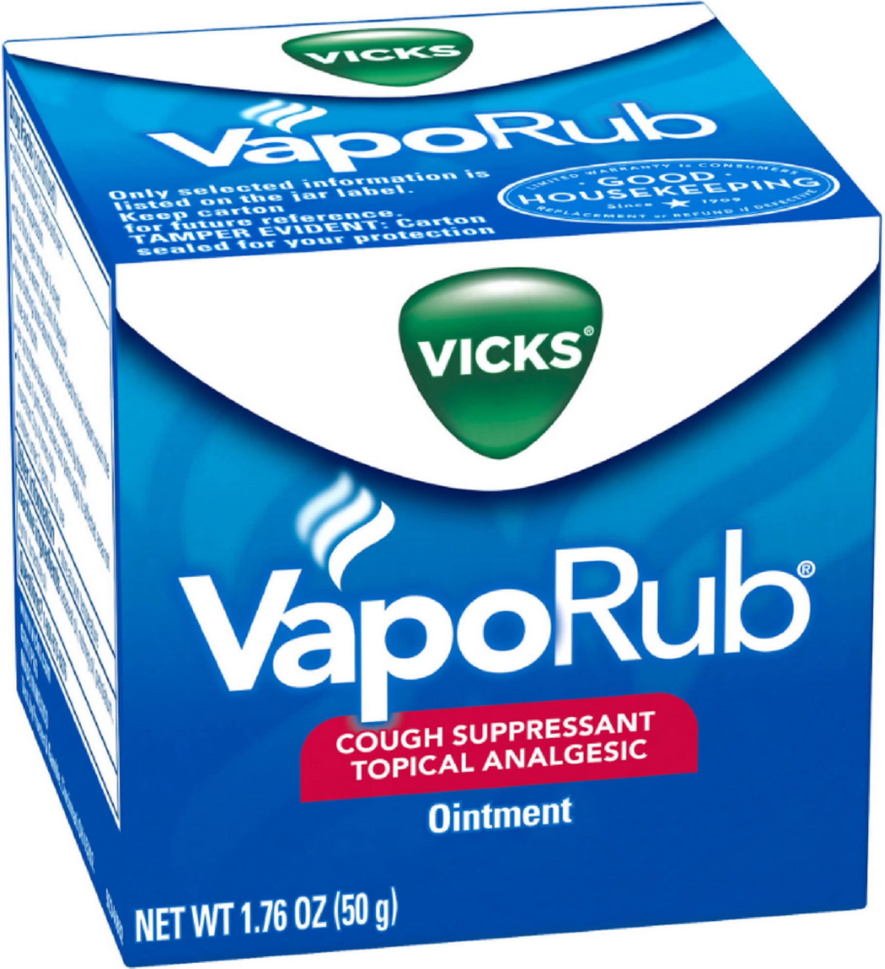 Vicks VapoRub Pommade - Toux Rhumes Bronchites simples - Pot 50g