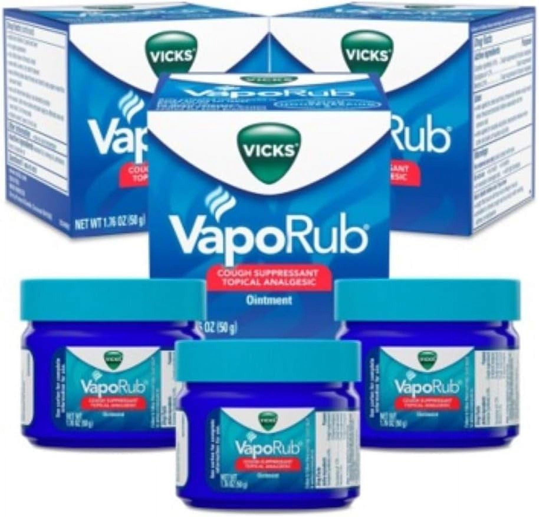 Vicks VapoRub, Chest Rub Ointment, Relief from Cough, Cold, Aches