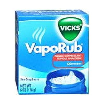 Vicks VapoRub Cough Suppressant Topical Ointment 3.53 oz (Pack of 3)