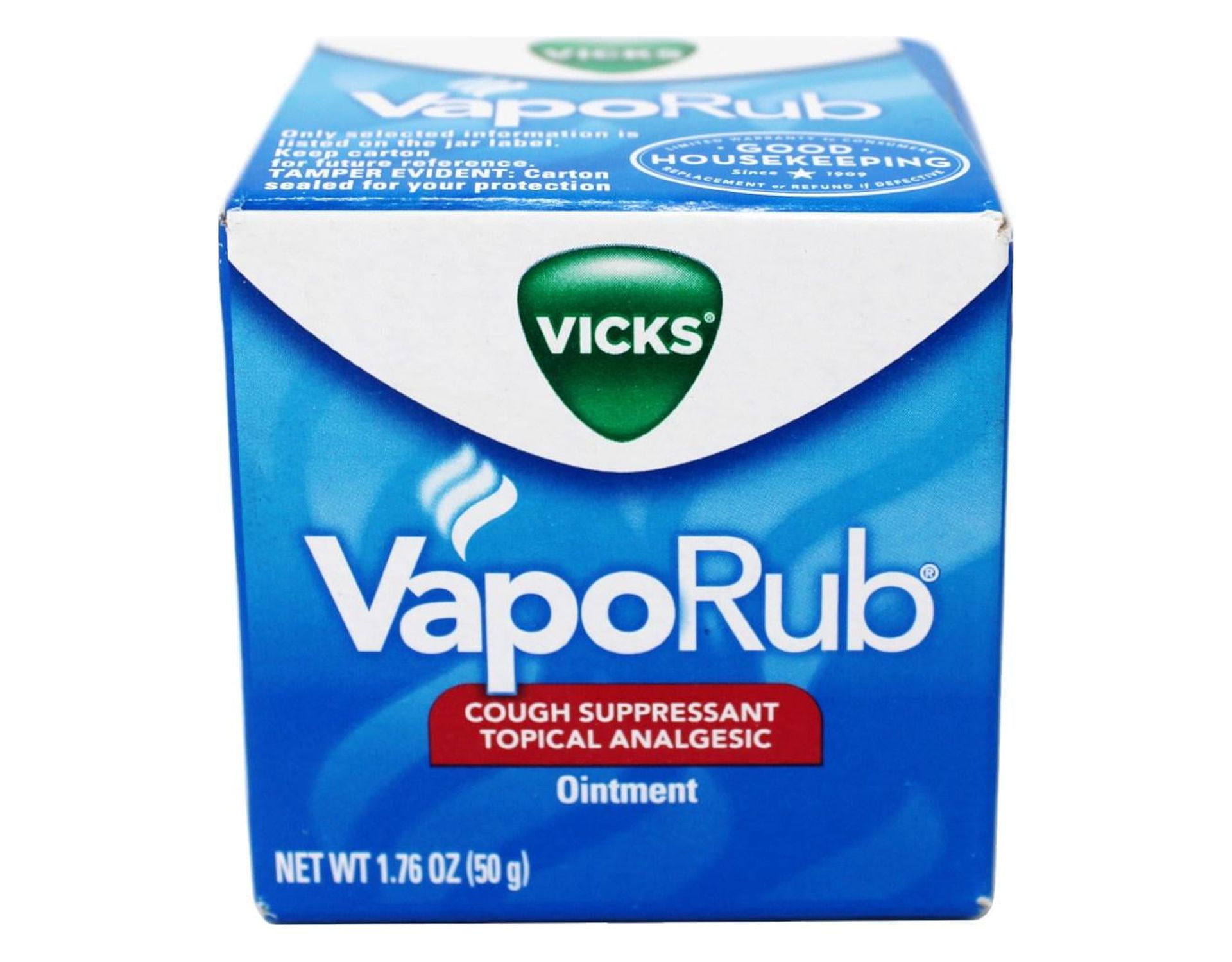 Vicks VapoRub Cough Suppressant Topical Chest Rub & Analgesic