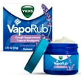 thumbnail interactive-video image 1 of Vicks VapoRub Topical Chest Rub & Analgesic, over-the-Counter Medicine, Lavender Scent, 1.76 oz, 1 of 9