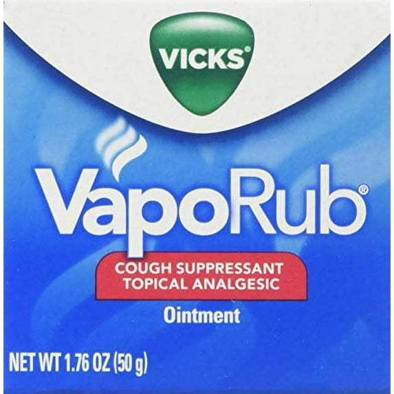 Vicks VapoRub Topical Cold & Cough Suppressant Ointment Gel, 1.76oz, 6-Pack