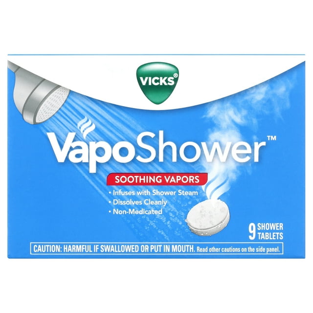 Vicks VapoShower Aromatherapy Shower Bomb, Soothing Vicks Vapor Steam 9