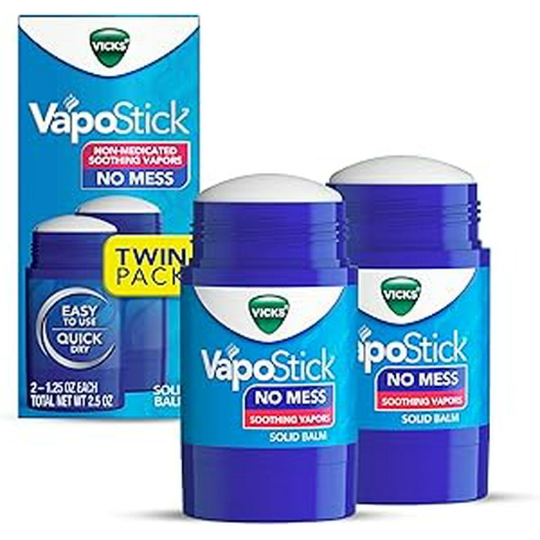 Vicks VapoStick, Solid Balm, No Mess, Soothing Non-Medicated Vicks