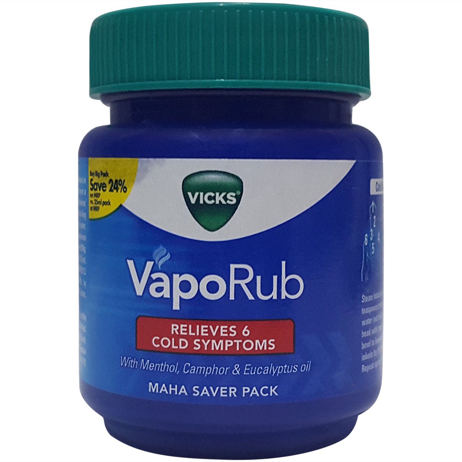 Vicks Vaporub Menthol, Camphor and Eucalyptus Oil, 110ml Can