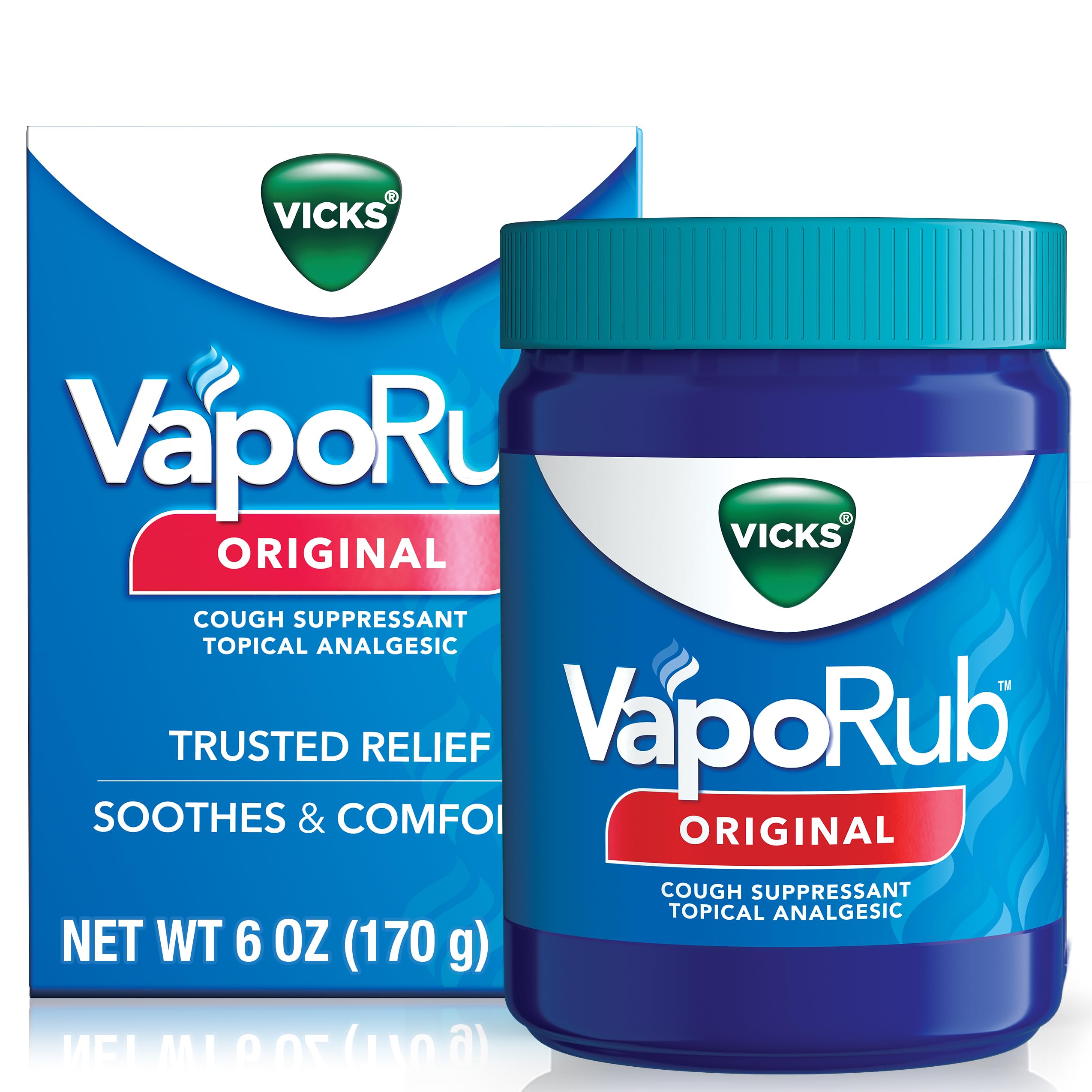 Vicks Vaporub Original Cough Suppressant Topical Analgesic Ointment 3.