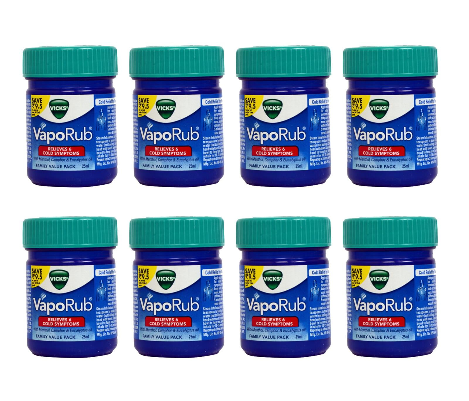 Vicks VapoRub Ointment 25ml (Family Pack 8)