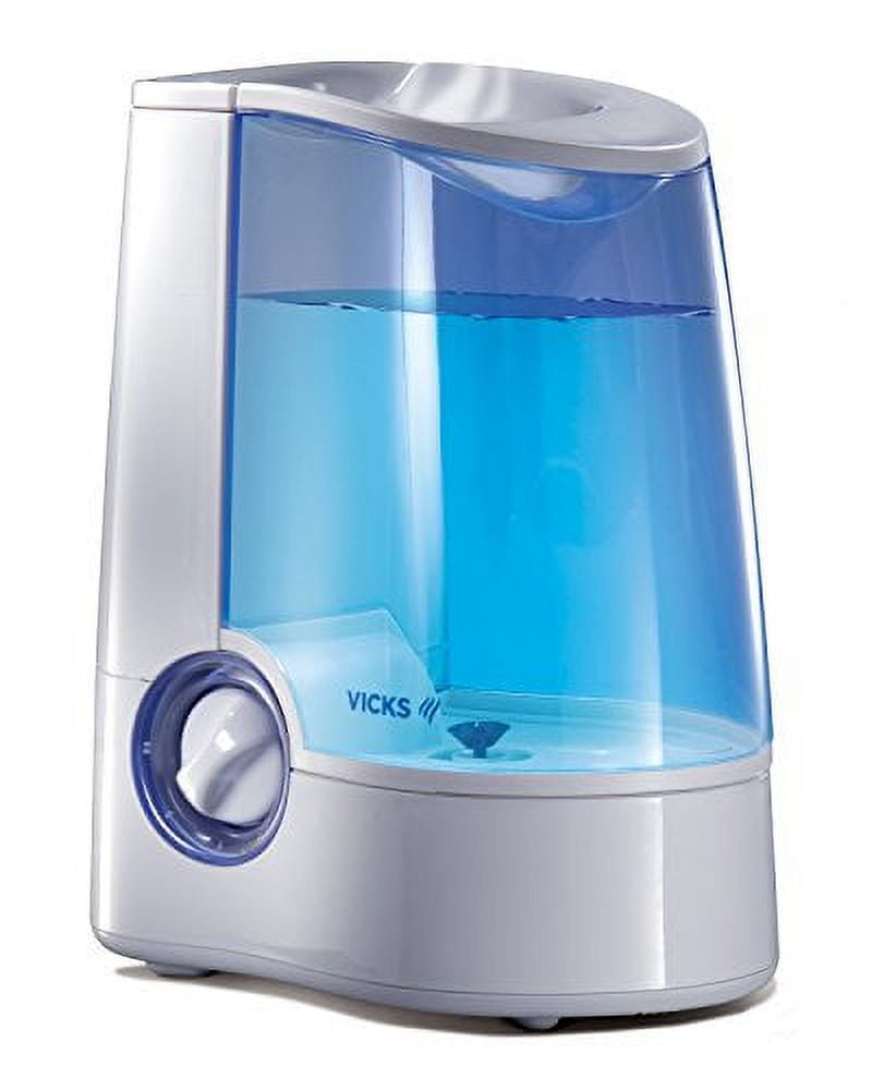 Vicks Warm Mist Humidifier 1 Gallon Vaporizers Steam Auto Shut Off Filter Free Colds Cough Relief V745A Walmart