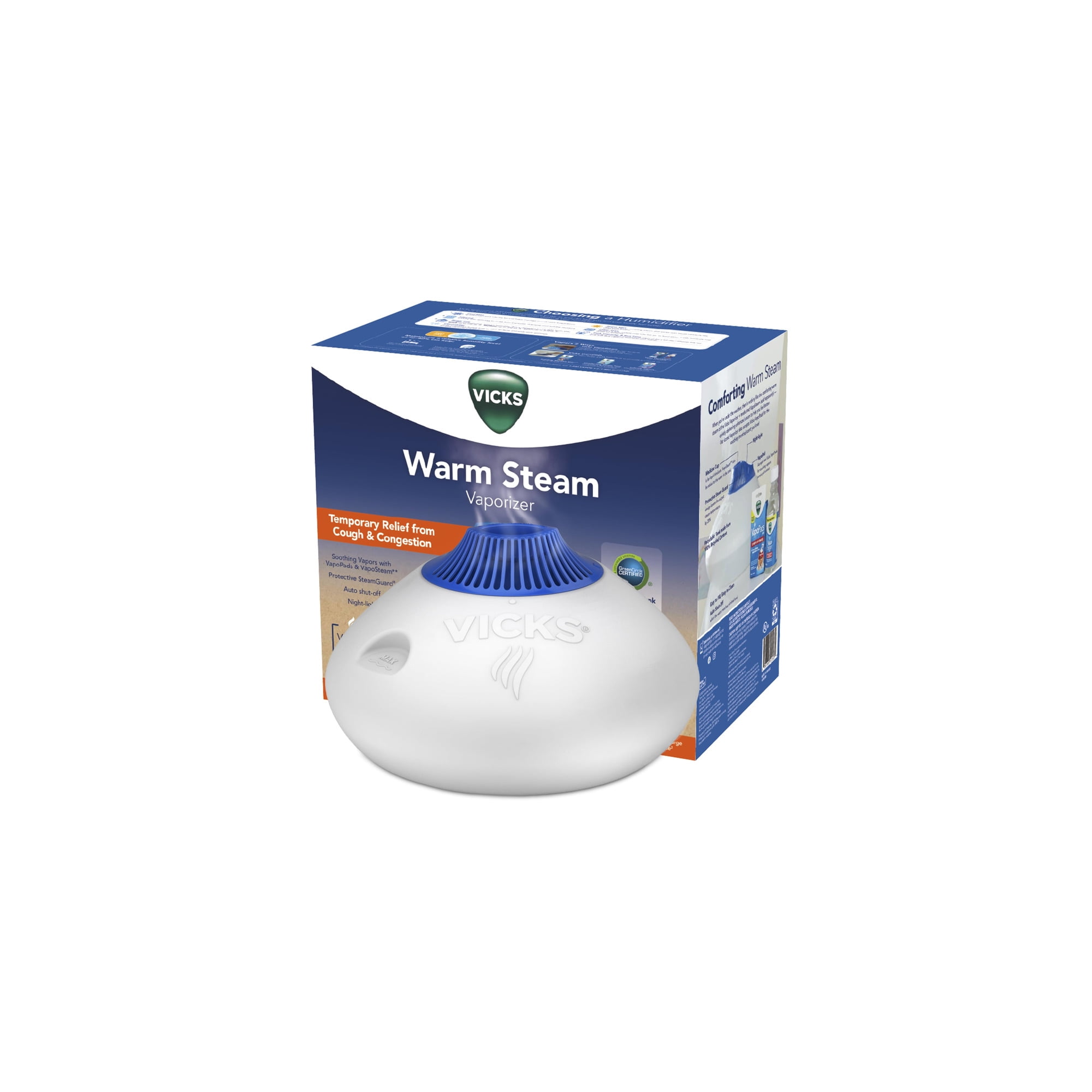 Vicks Warm Steam Vaporizer with Nightlight (Pack of 32)