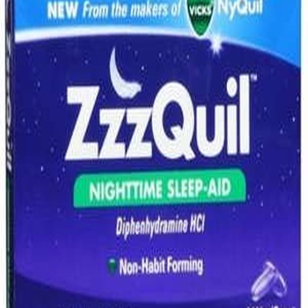 Vicks ZzzQuil Nighttime SleepAid Liquicaps (Pack of 3)
