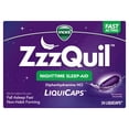 thumbnail interactive-video image 1 of ZzzQuil LiquiCap Sleep Aid, Diphenhydramine 25mg HCl, 24 LiquiCaps, 1 of 9