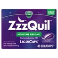 thumbnail image 1 of ZzzQuil LiquiCap Sleep Aid, Diphenhydramine 25mg HCl, 48 LiquiCaps, 1 of 11