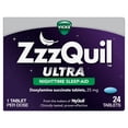 thumbnail interactive-video image 1 of Vicks ZzzQuil Nighttime Sleep Aid Ultra Tablets, Doxylamine 25mg Sleeping Pills, 24 Count, 1 of 13
