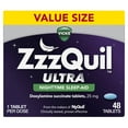 thumbnail image 1 of Vicks ZzzQuil Nighttime Sleep Aid Ultra Tablets, Doxylamine 25mg Sleeping Pills, 48 Count, 1 of 11